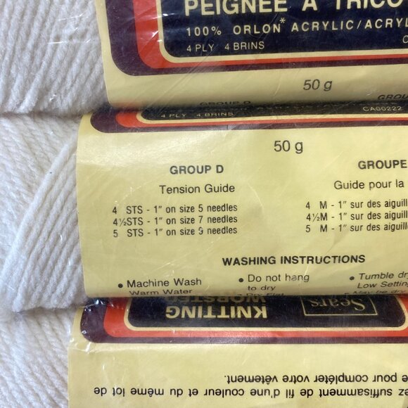 Lot of 10 Sears Sayelle Yarn - Picture 4 of 4